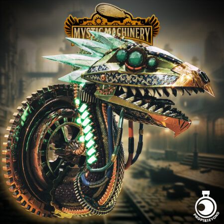 Brassmaw's Head Trophy - Steampunk Dragon Head
