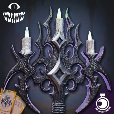 Dark Candelabra Staff Topper